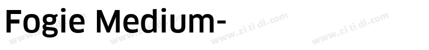 Fogie Medium字体转换
